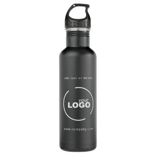 Professional Modern Business Logo Black 710 Ml Water Bottle