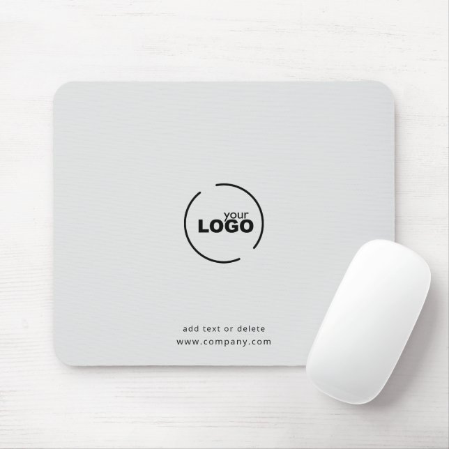 Professional Modern Business Logo Grey Mouse Pad (With Mouse)