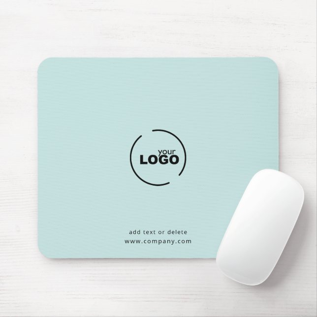Professional Modern Business Logo Light Turquoise Mouse Pad (With Mouse)