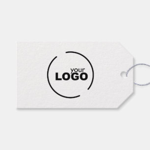 Professional Modern Business Logo QR Code Gift Tags