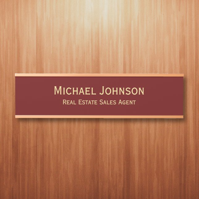 Professional Modern Business Office Name Title Door Sign (Professional Modern Business Office Name Title Door Sign)