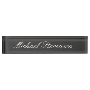 Professional Modern Chic Business Desk Nameplate