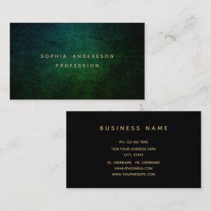 Professional Modern Chic Dark Business Card