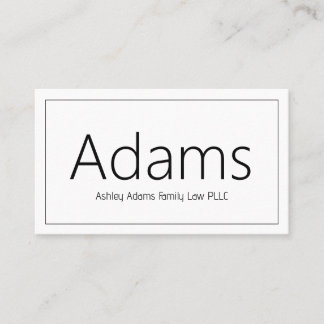 Professional Modern Clean Business Card