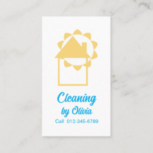 Professional Modern Cleaning Service Business Card