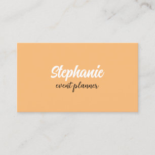 Professional Modern Colourful Apricoat Peach Orang Business Card