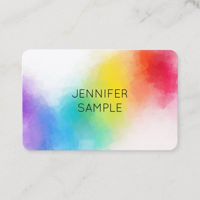 Professional Modern Colourful Elegant Template Business Card (Front)