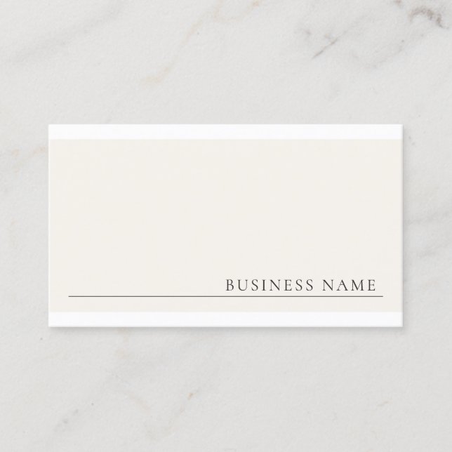 Professional Modern Creative Minimalist Design Business Card (Front)