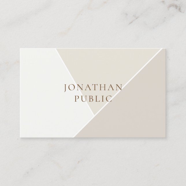 Professional Modern Creative Simple Template Top Business Card (Front)