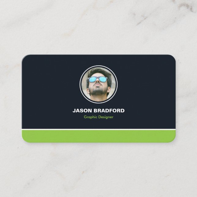 Professional Modern Custom Personalised Business Card (Front)