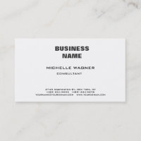 Professional Modern Elegant Black White Minimalist