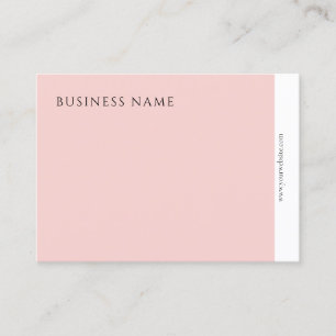 Professional Modern Elegant Blush Pink Minimalist Business Card