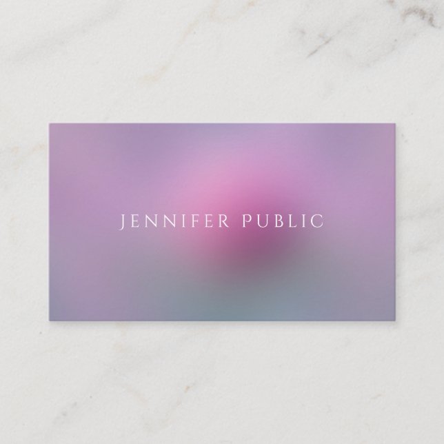Professional Modern Elegant Colours Simple Templat Business Card (Front)