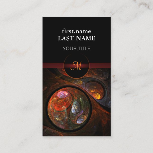 Professional Modern Elegant Cool Fluid Business Card (Front)