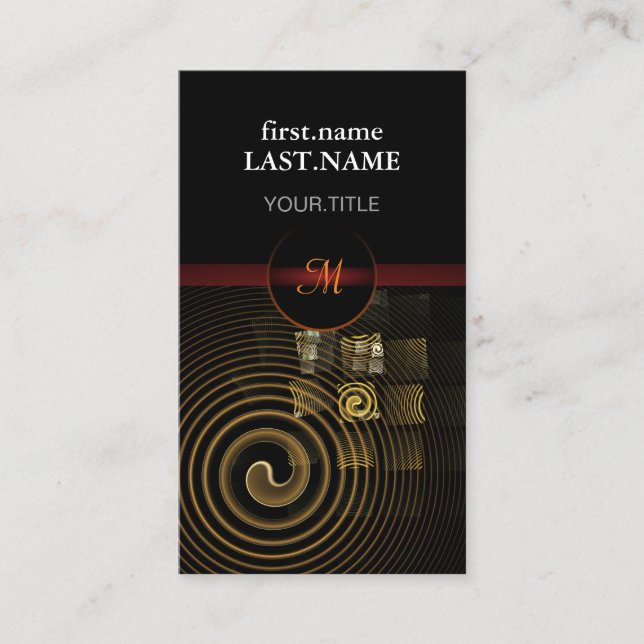 Professional Modern Elegant Cool Hypnosis Business Card (Front)