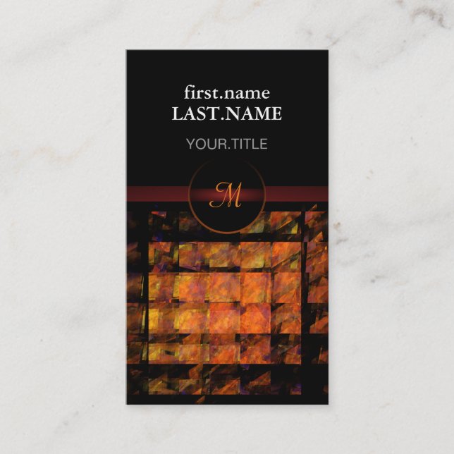 Professional Modern Elegant Cool Wall Business Card (Front)