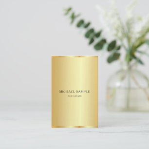 Professional Modern Elegant Gold Glamorous Business Card