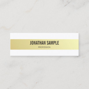 Professional Modern Elegant Gold Sleek Design Mini Business Card