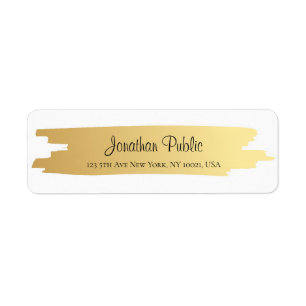 Professional Modern Elegant Gold White Hand Script