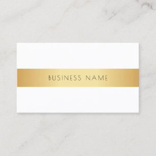 Professional Modern Elegant Gold White Template Business Card
