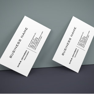 Professional modern elegant minimalist business card
