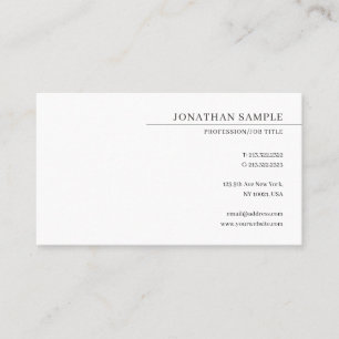 Professional Modern Elegant Minimalist Template Business Card