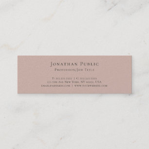 Professional Modern Elegant Pearl Finish Luxury Mini Business Card