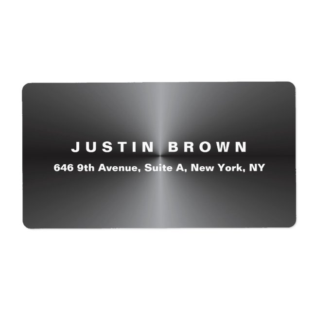 Professional Modern Elegant Plain Metal Grey Bold (Front)