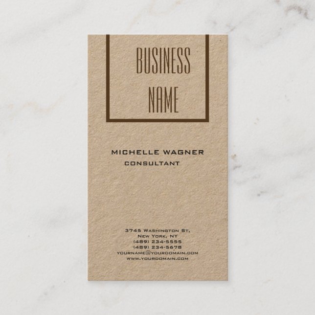 Professional Modern Elegant Red Custom Minimalist Business Card (Front)