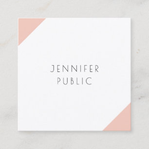 Professional Modern Elegant Simple Template Square Business Card
