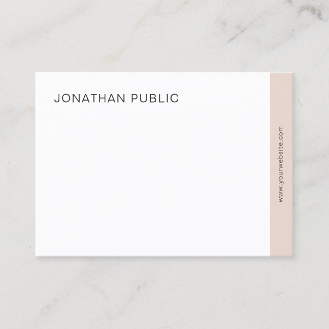 Professional Modern Elegant Trendy Simple Template Business Card (Front)