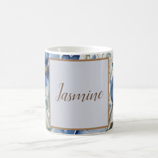 Professional Modern Floral Coffee Mug (Center)