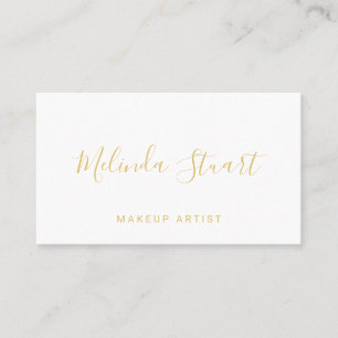 Professional Modern Gold and White Appointment Card
