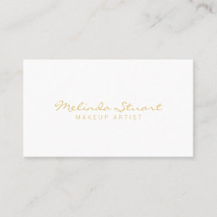Professional Modern Gold and White Appointment Card