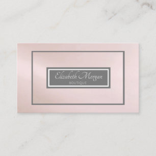 Professional Modern Grey Frame Business Card