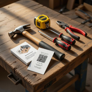 Professional Modern Home Renovation Business Card