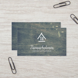 Professional Modern Home Repair Handyman Business Card