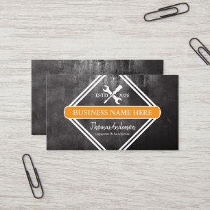 Professional Modern Home Repair Handyman Business Card