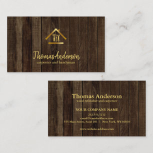 Professional Modern Home Repair Handyman Business Card