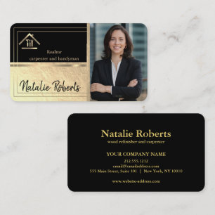 Professional Modern Home Repair Handyman Business Card
