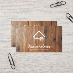 Professional Modern Home Repair Handyman Business Card