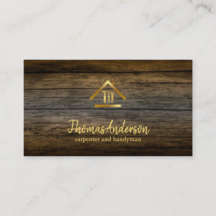 Professional Modern Home Repair Handyman Business Card
