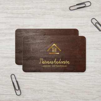 Professional Modern Home Repair Handyman Business Card