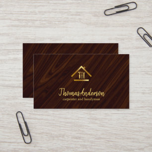 Professional Modern Home Repair Handyman Business Card
