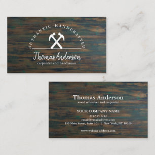 Professional Modern Home Repair Handyman Business Card