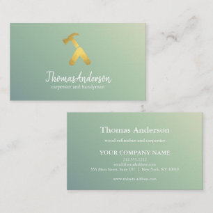 Professional Modern Home Repair Handyman Business Card