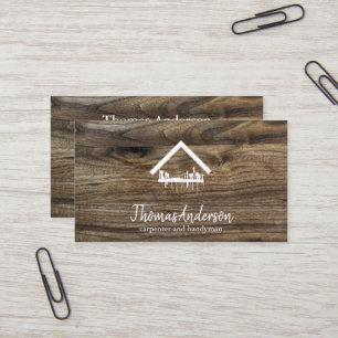 Professional Modern Home Repair Handyman Business Card