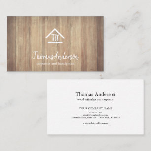 Professional Modern Home Repair Handyman Business Card