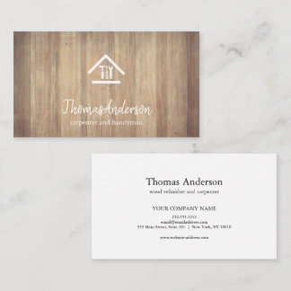 Professional Modern Home Repair Handyman Business Card