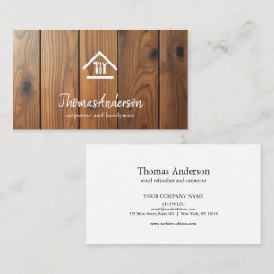 Professional Modern Home Repair Handyman Business Card